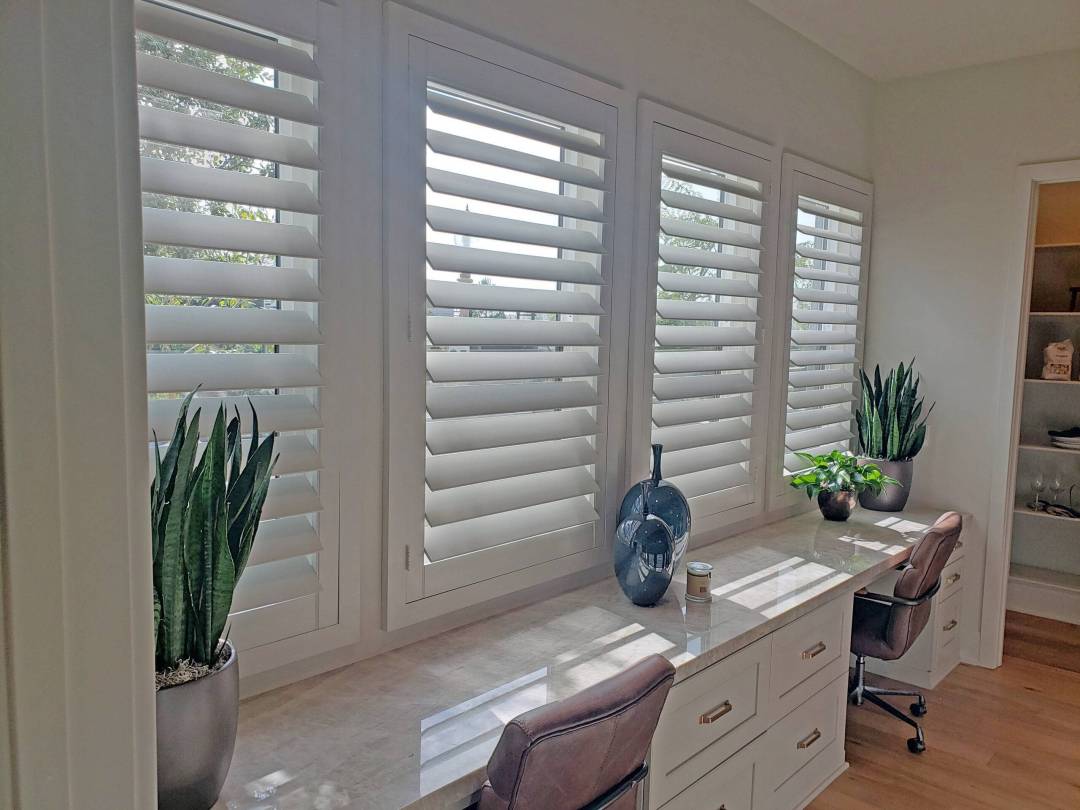 Manufacturing floor at Golden West Shutters in Lake Forest