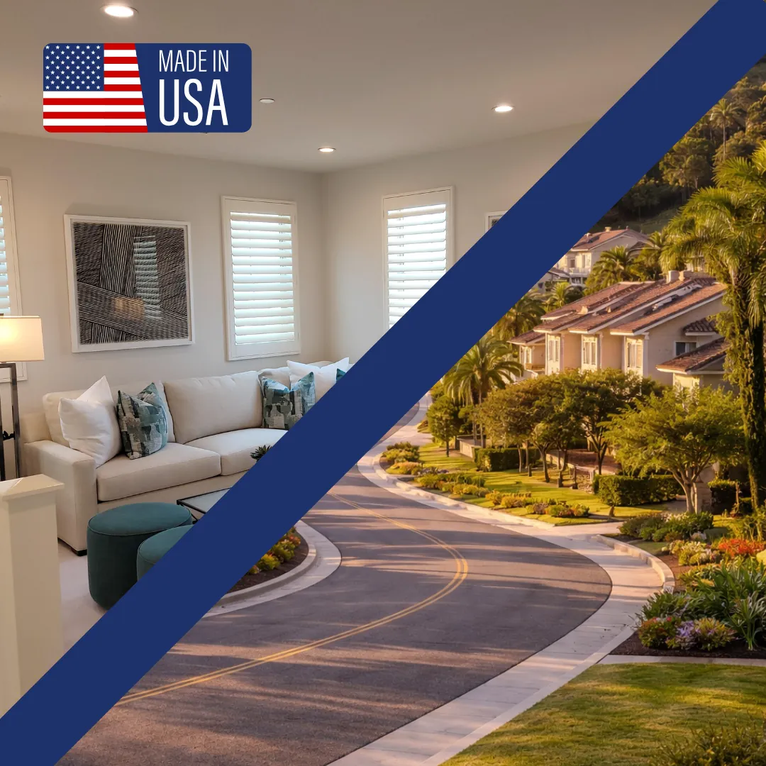 Plantation shutters in a Diamond Bar home