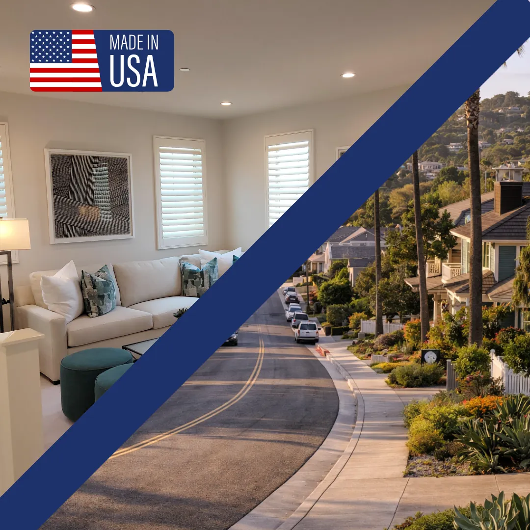 Plantation shutters in an Encinitas home