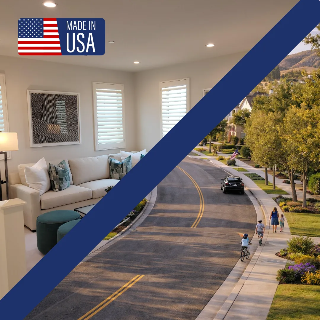 Plantation shutters in a Ladera Ranch home